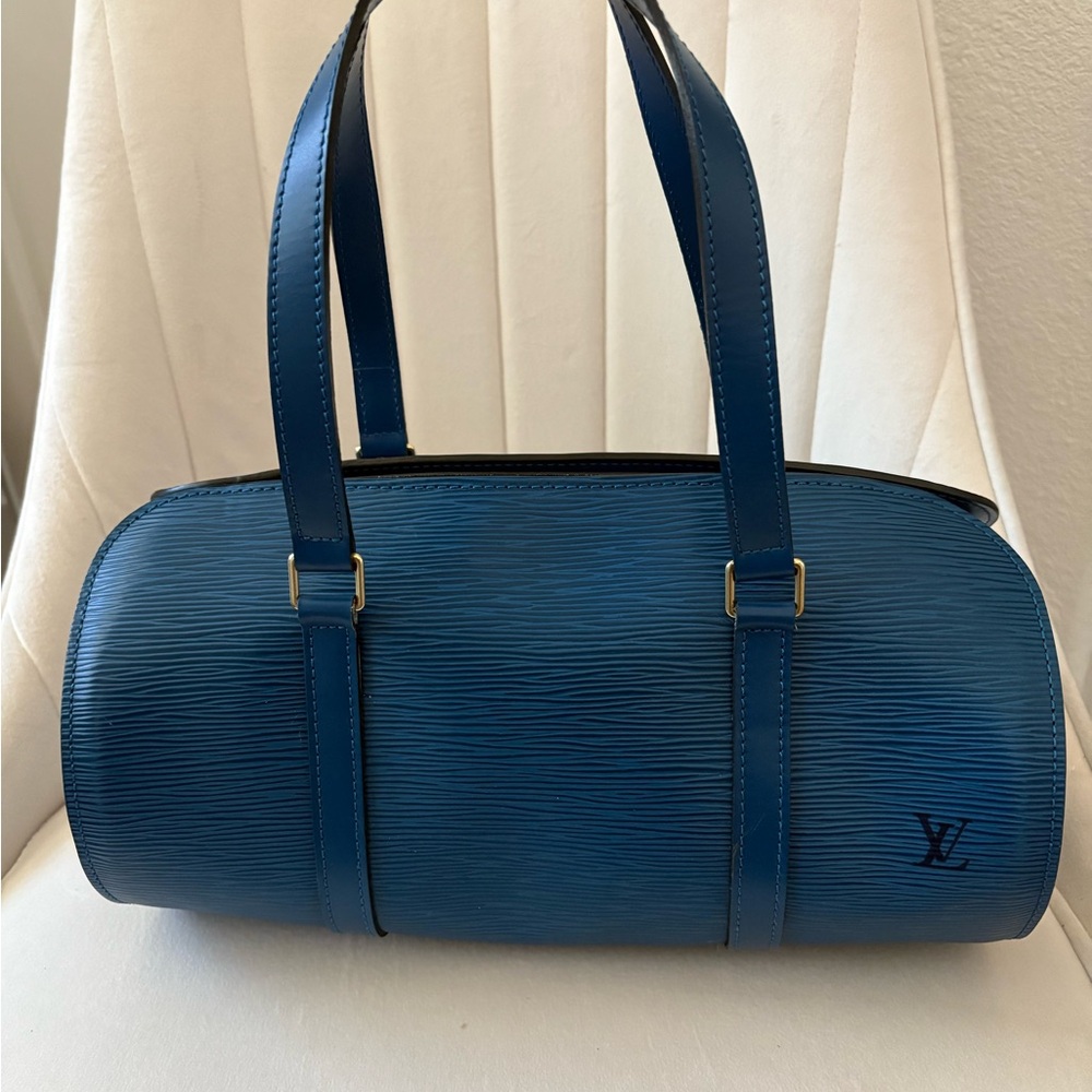Louis Vuitton Blue Epi Soufflot